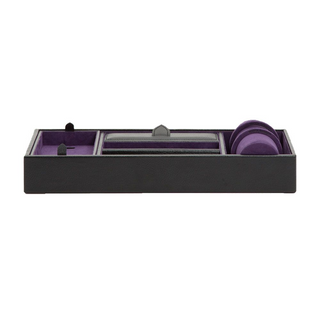 WOLF Blake Valet Tray in Black & Purple