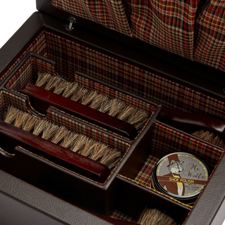 WOLF Shoe Shine Kit in Negroni Tweed