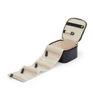 WOLF Maria Zip Jewelry Cube in Navy