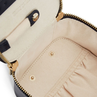 WOLF Maria Zip Jewelry Cube in Navy