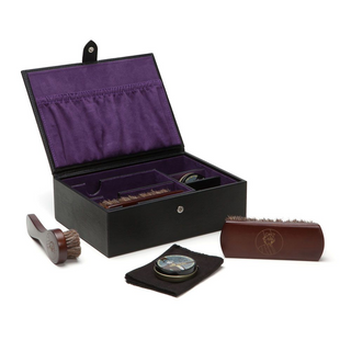 WOLF Blake Shoe Shine Kit in Black & Purple