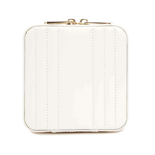 WOLF Maria Small Jewelry Zip Case in White