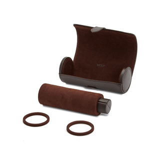 WOLF Blake Watch Roll in Brown