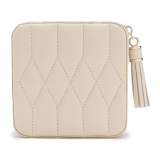 WOLF Caroline Zip Travel Case in Ivory
