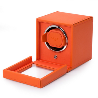 WOLF Cub Single Watch Winder in Orange