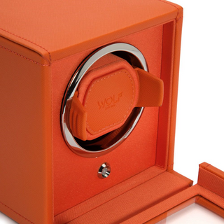 WOLF Cub Single Watch Winder in Orange
