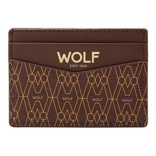 WOLF Signature Card Case in Brown