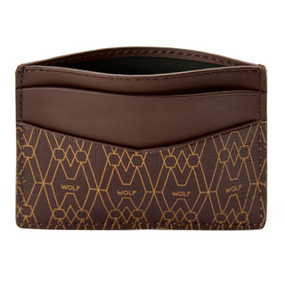 WOLF Signature Card Case in Brown