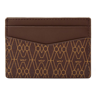 WOLF Signature Card Case in Brown