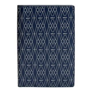 WOLF Signature Passport Sleeve in Blue