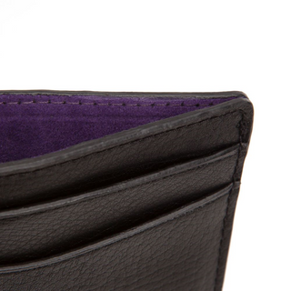 WOLF Blake Card Case in Black & Purple