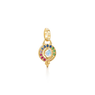 Temple St Clair 18K Gold Multi Gemstone Mini Orbit Pendant