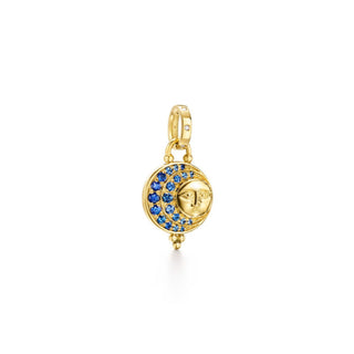 Temple St Clair 18K Gold Lunar Eclipse Pendant with Sapphires and Diamonds