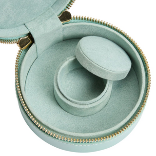 WOLF Sophia Round Zip Case in Jade