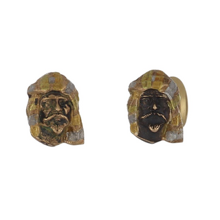 Victorian 14K Tri-Color Gold Cufflinks