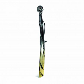 Deakin & Francis Matte Black Skull Shoehorn