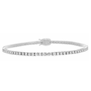 Tenenbaum 18K White Gold Diamond Line Bracelet