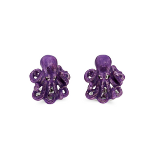 Deakin & Francis Sterling Silver Enamel Octopus Cufflinks