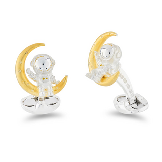 Deakin & Francis Sterling Silver Astronaut Cufflinks