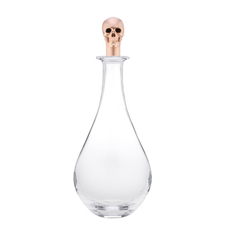 Deakin & Francis Rose Gold Skull Wine Decanter