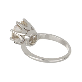 Estate 18K White Gold Diamond Solitaire Ring