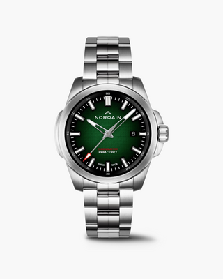 Norqain Stainless Steel Independence Chronometer Watch in Green Gradient