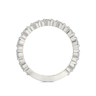 Michael M 18K White Gold Diamond 3/4 Band