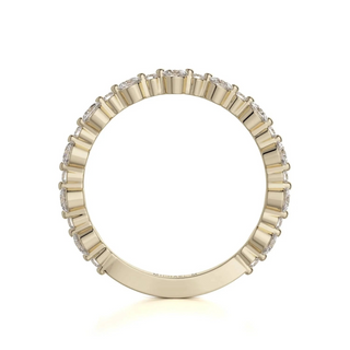 Michael M 18K Gold Round Cut Diamond 3/4 Band