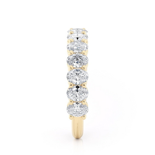 Michael M 18K Gold Oval Cut Diamond 3/4 Band