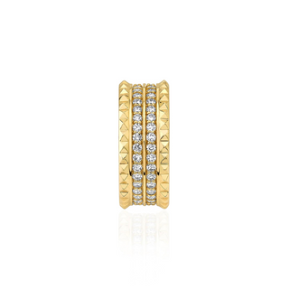 Michael M Double Tetra 14K Gold Diamond Eternity Band