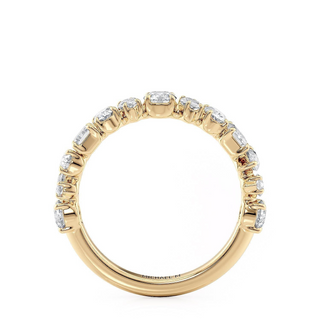 Michael M 18K Gold Multi-Shape Diamond Half Band