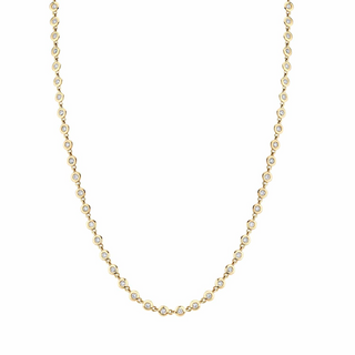 Michael M 14K Gold Diamond Tennis Necklace