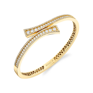 Michael M 14K Europa Bypass Diamond Bracelet