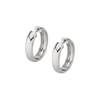 Michael M 14K White Gold 4mm Huggie Earrings