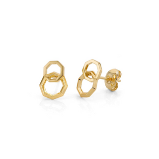 Michael M 14K Gold Stud Earrings