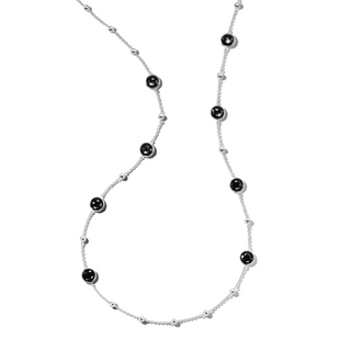 Ippolita Sterling Silver Hematite Lollipop Station Necklace