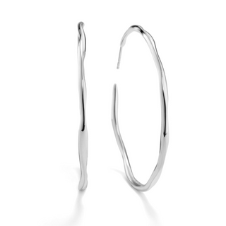 Ippolita Sterling Silver Squiggle Hoop Earrings
