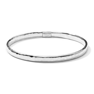 Ippolita Sterling Silver Flat Hammered Bangle Bracelet