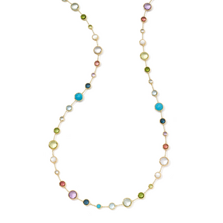 Ippolita 18K Gold Multi Gemstone Lollipop Lollitini Long Necklace