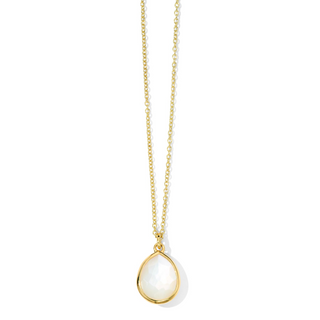 Ippolita 18K Gold Mother of Pearl Rock Candy Mini Teardrop Pendant Necklace