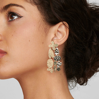 Ippolita 18K Gold Crinkle Chandelier Heart Earrings