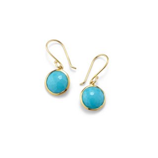 Ippolita 18K Gold Turquoise Lollipop Mini Drop Earrings