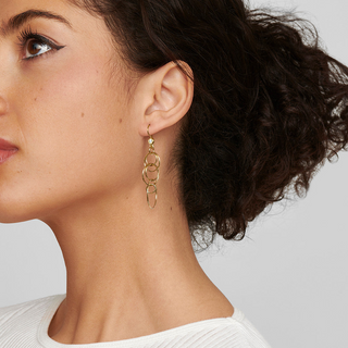 Ippolita 18K Classico Diamond Mini Jet Set Earrings