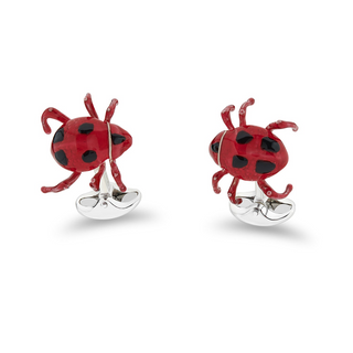 Deakin & Francis Sterling Silver Beetle Cufflinks