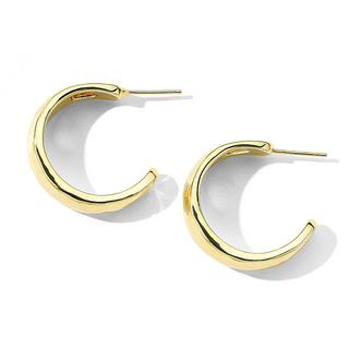 Ippolita 18K Gold Classico Hammered Hoop Earrings