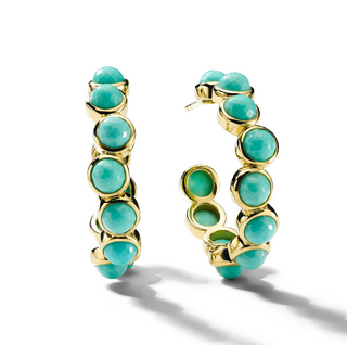 Ippolita 18K Gold Turquoise Bubble Hoops