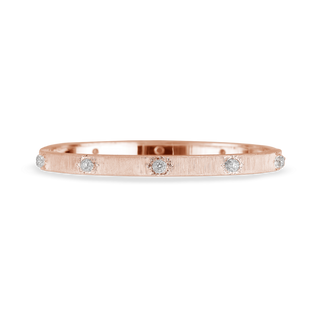 Buccellati 18K Rose Gold Macri Classica Rigato Bracelet with Diamonds