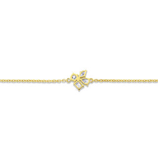 Michael M 18K Montage Single Cluster Chain Bracelet