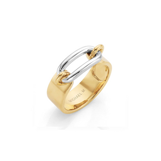 Michael M 14K Two Tone Luxe Link Ring
