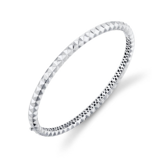 Michael M Silver Tetra 3D Bracelet